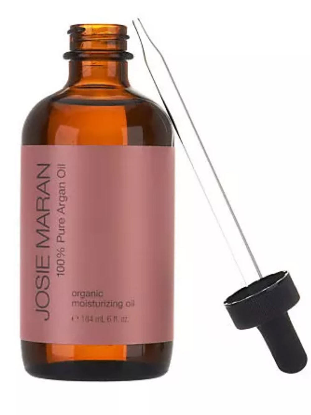 JOSIE MARAN Mega Size 100% Pure Argan Oil Bottle of 6 oz in Amber Glass